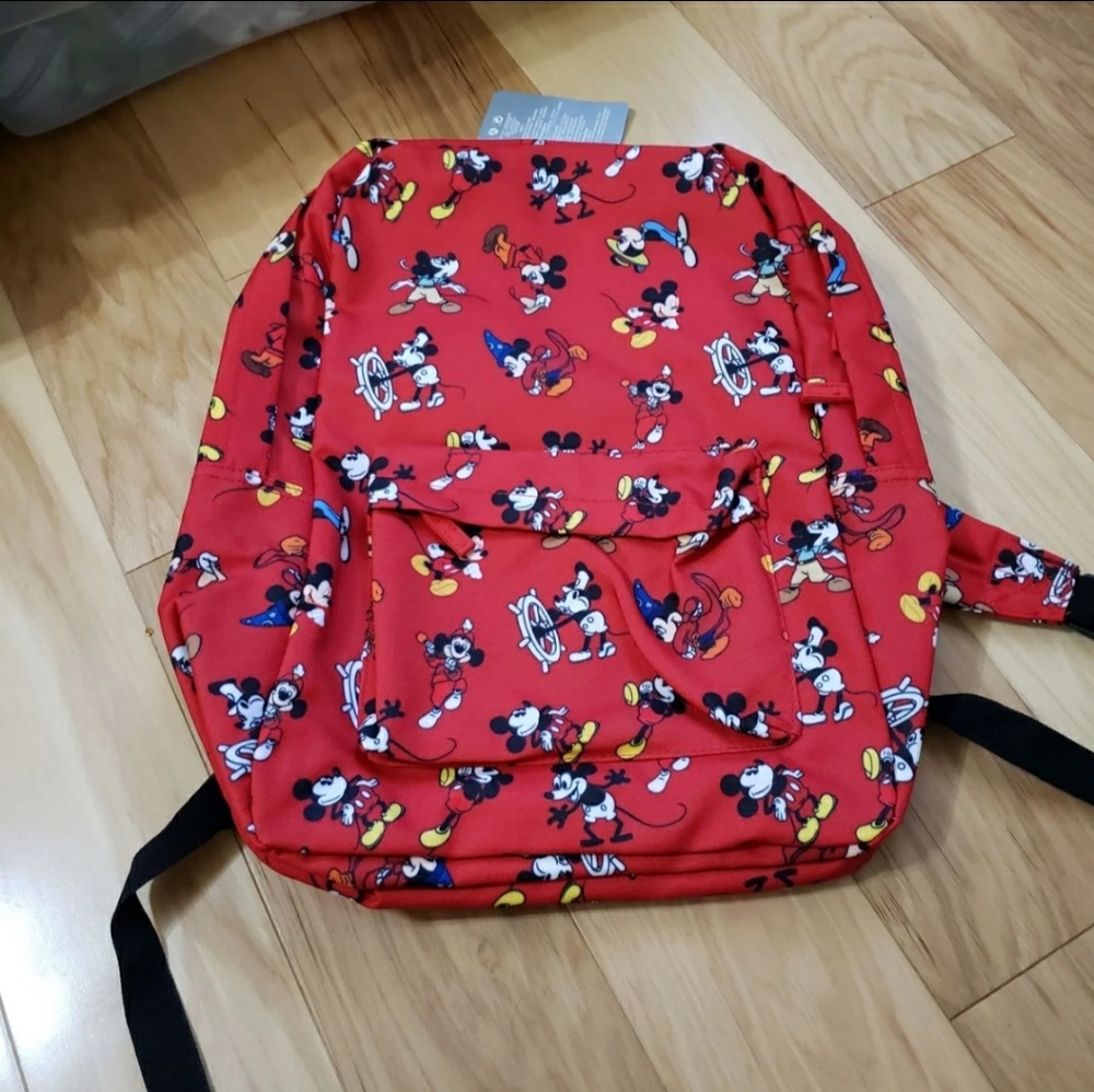 Disney backpack new with tags red with Mickey